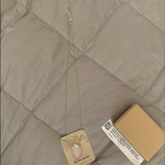 Lepidolite Crystal Point Necklace - Picture 4 of 6